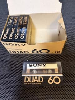 SONY DUAD 60 カセットテープ 5本入りのサムネイル