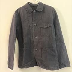 無印良品　メンズ カバーオール ジャケット ダークグレーのサムネイル