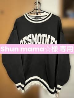 DES MOINES 1683 ブラックニット Lサイズのサムネイル