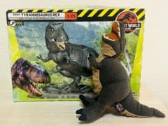 ジュラシックパーク ティラノサウルス プラモデル ぬいぐるみ セット 恐竜のサムネイル