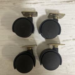 未使用品　TSPキャスター４個　車輪　径：40mm　幅：35mm　高さ︰60mmのサムネイル