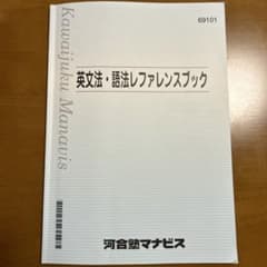 英文法・語法レファレンスブック 河合塾マナビスのサムネイル
