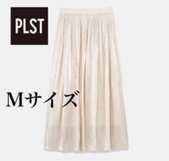 PLST メタリックサテンプリーツスカート Mサイズ 新品のサムネイル