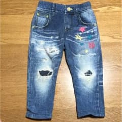 デニム転写プリントパンツのサムネイル