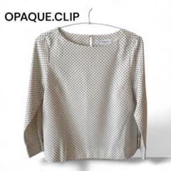 OPAQUE.CLIP ドット柄長袖ブラウスMサイズのサムネイル