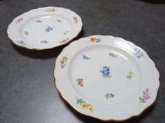 meissen マイセン 散らし小花 プレート18センチ2枚 meissen マイセン 散らし小花 プレート18センチ2枚 - メルカリ