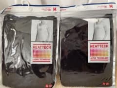 新品　HEATTECH ブラック Mサイズ 2枚セットのサムネイル