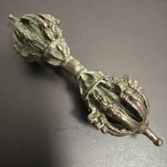 古銅 細工 チベット 密宗密教 法器 金剛杵 仏具 辟邪 中国 古美術