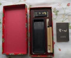 書道用具セット 墨 硯 筆 ミニサイズ 中古‼️ - メルカリ