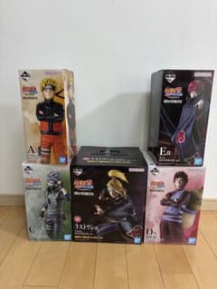 ナルト 一番くじ フィギュア 5体セット ラストワン デイダラ サソリ 我