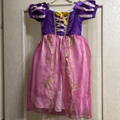 ラプンツェルドレス&ウィッグ　90サイズのサムネイル