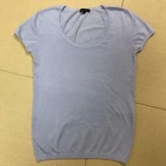 セオリー　半袖ニット　水色のサムネイル