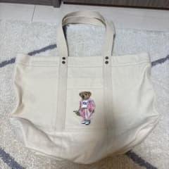 p*6様 ポロベア トートバッグ アイボリー系 美品 - メルカリ
