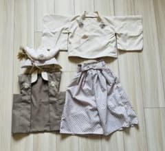 3COINS和服袴/陣羽織/兜4点set 端午の節句　初節句　ベビー　こどもの日のサムネイル