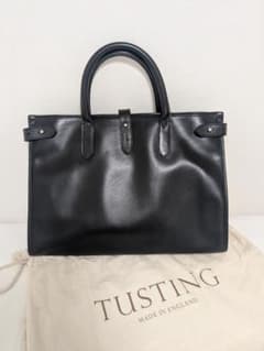 Tusting ビジネスバッグ TUSTING トートバッグ ビジネスバッグ レザー ブラック 英国製 A4可