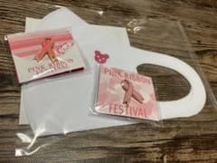 ピンクリボン　ピンバッジ　マスクのサムネイル