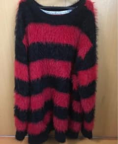 ナンバーナイン　赤✖️黒　ボーダーニットのサムネイル