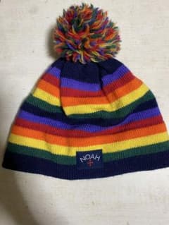 NOAH レインボー ビーニー ニット帽 - メルカリ