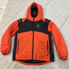 Luz e Sombra 中綿ハーフベンチコート オレンジ/ブラック サイズXL