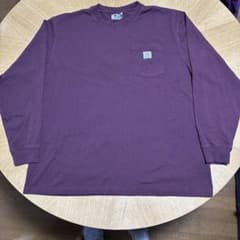 Carhartt 長袖 ポケットTシャツ パープル XLサイズのサムネイル