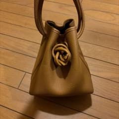 VASIC ハンドバッグ 巾着型 ブラウン 超美品 - メルカリ