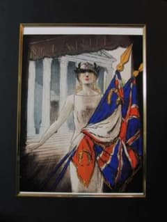 ルイ・イカール限定版・アールデコ/勝利の女神、希少な額装用画集より