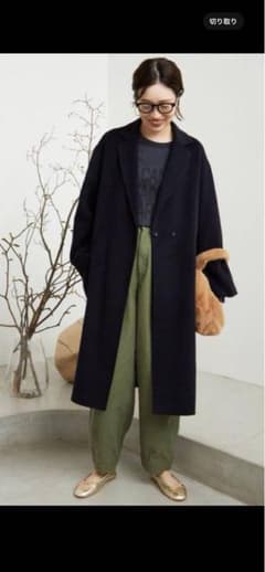 スローブイエナ ハミルトンダブルフェイスウールロングコート