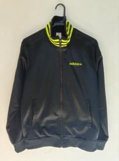 ​【美品】adidas NEO アディダス トラックジャケット 黒×イエロー Mのサムネイル