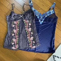ワコール　キャミソール　スリップ　ネイビーのみのサムネイル