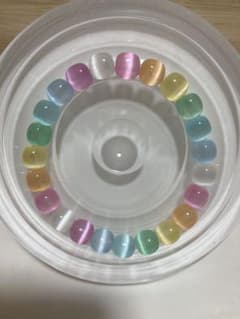 カラフルセレナイト 8mm 丸玉ブレスレットのサムネイル