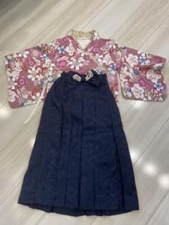 SWEET MOMMY 花柄着物と袴セット 110サイズのサムネイル