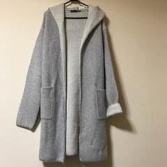 ☆新品☆ニットフーディーハオリ☆のサムネイル