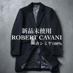 新品タグ付き、カシミヤ100%【ROBERT CAVANI】ジャケットコート 新品未使用 ROBERT CAVANI チェスターコート 黒 カシミヤ100% - メルカリ