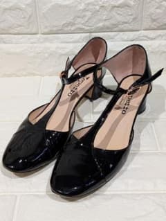 極美品】Repetto Tストラップ メリージェーン エナメル 黒 ブラック