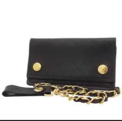 ☆CHANEL マトラッセ レザー ウォレットチェーン ヴィンテーのサムネイル