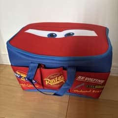 新品　ディズニー　ピクサー　カーズ 大きなポケット付きバスケット　エコバッグ