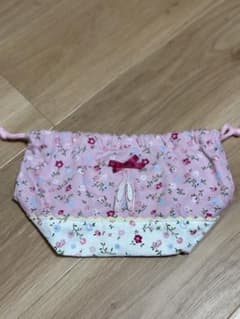 ローラアシュレイ　バレエ　弁当袋　コップ袋　巾着美品のサムネイル