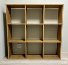 無印良品 スタッキングシェルフセット 3x3 オーク材 - メルカリ