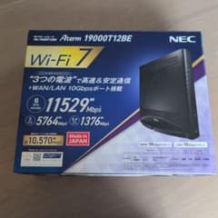 NEC Aterm 19000T12BE Wi-Fi 7 ルーター - メルカリ