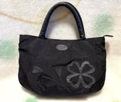★美品★IBIZA イビザ 軽量 ナイロン ハンドバッグ ミニトートバッグ 黒