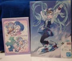 SNOW MIKU 2024 일러스트 보드 일러스트 초상화 2 장 세트