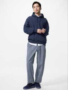 UNIQLOストレッチイージーアンクルパンツ/Blue/Mサイズのサムネイル