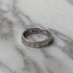 saad silver925 ring アラベスク模様 刻印 タタキ 平打ち saad silver925 ring アラベスク模様 刻印 タタキ 平打ち - メルカリ