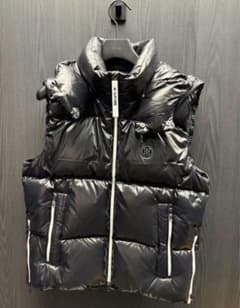 ジーフォア 新作 G/FORE メンズ ゴルフ ブラックダウンベスト フード