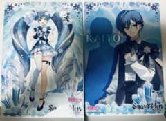 하츠네 미쿠 KAITO SNOW MIKU 2025 클리어 비주얼 포스터