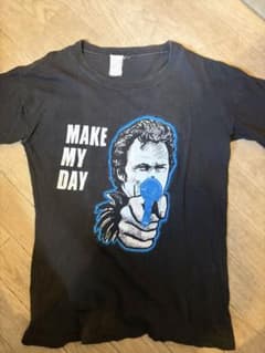 ダーティーハリーTシャツ MAKE MY DAY プリント　映画Tシャツのサムネイル