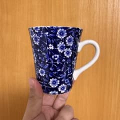 BURLEIGH CALICO バーレイ　キャリコ ブルー　マグ　貫入ありのサムネイル