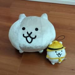냥코 대전쟁 봉제인형 2점 메탈 고양이&가마토토 탐험대