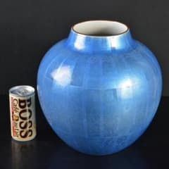 九谷焼　中田一於作　淡青釉裏銀彩　壷　花瓶　M　R6483B m95129690850_1.jpg?1698814553