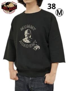 JELADO MUMMY ACADEMY スウェット 　ジェラード　七分　半袖 JELADO ジェラード7分袖スウェット6th Man Academy ブラック - メルカリ